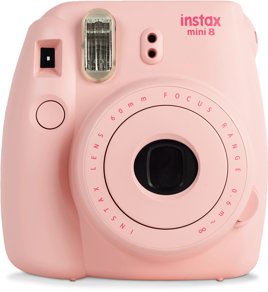 Pink Polaroid Camera Fuji Polaroid Free Transparent Png Download