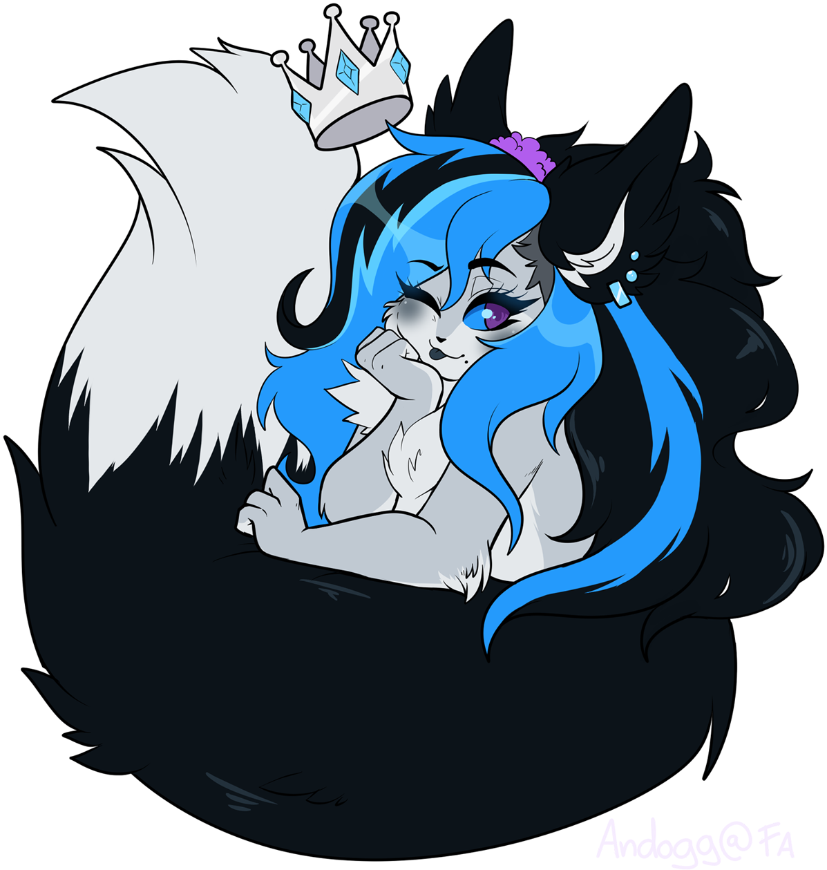 Extra Poof - Andogg - Cartoon (1242x1280), Png Download