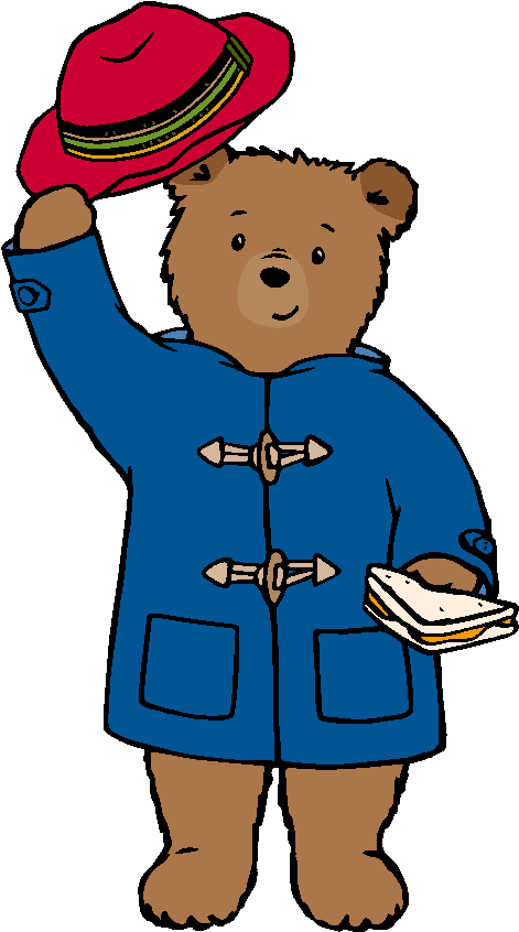 Paddington's Red Hat Is A Odd Red Stained Bucket Hat, - Paddington Bear Cartoon (475x852), Png Download