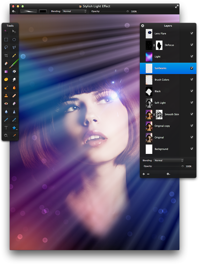 Move The Controller Far To The Top Right - Colour Effects Png Girl (660x876), Png Download