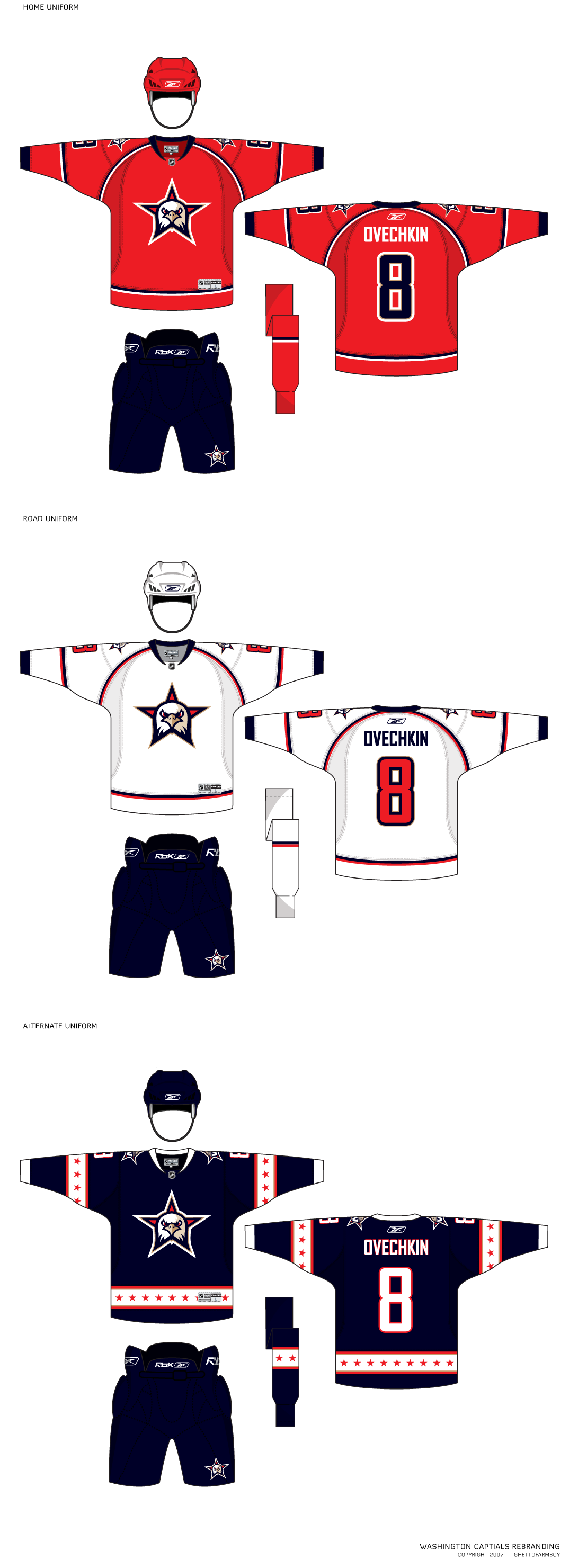 Washington Capitals Uniforms - New Jersey Devils (1090x2981), Png Download
