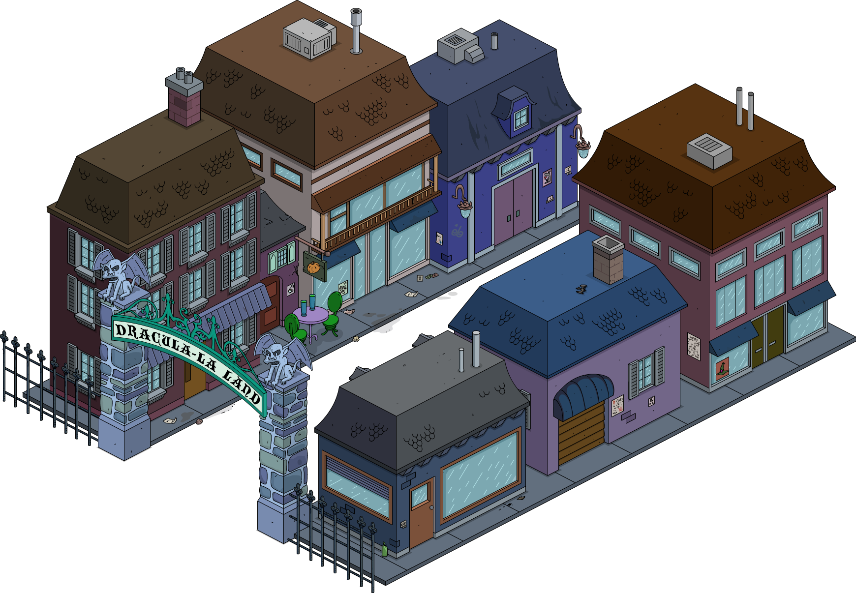 Dracula-la Land - Dracula La Land The Simpsons Game Tapped Out (1740x1206), Png Download