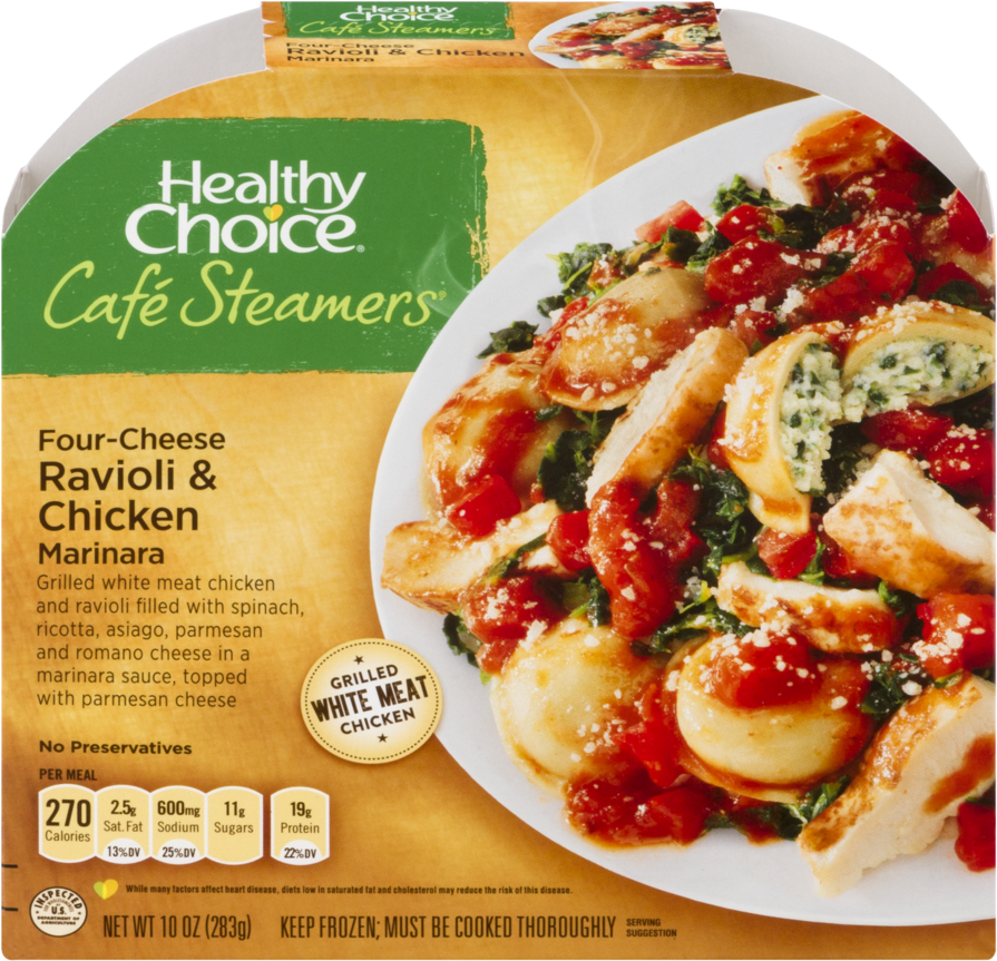 Download Healthy Choice Cafe Steamers Fourcheese Ravioli & Healthy