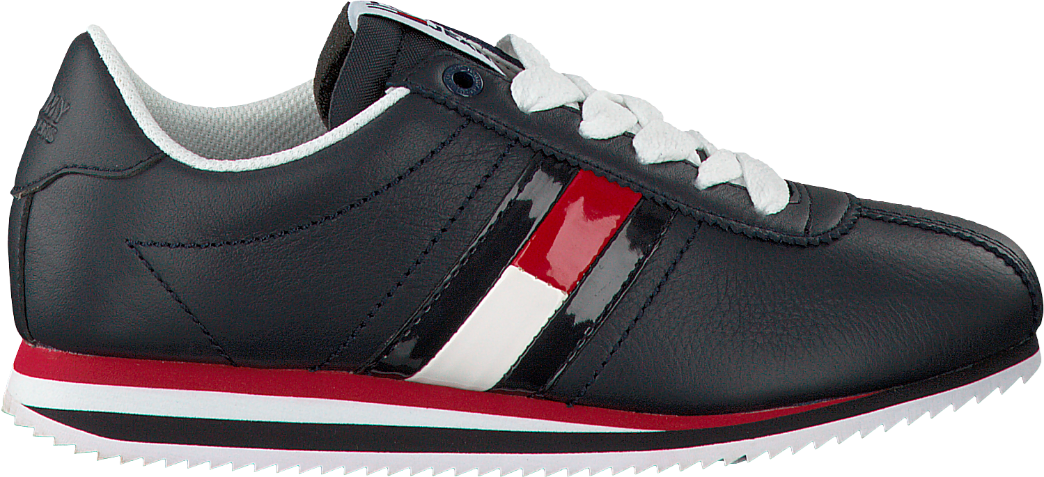 Blue Tommy Hilfiger Sneakers Tommy Jeans Retro Flag - Hilfiger Retro Flag Sneaker (1500x699), Png Download