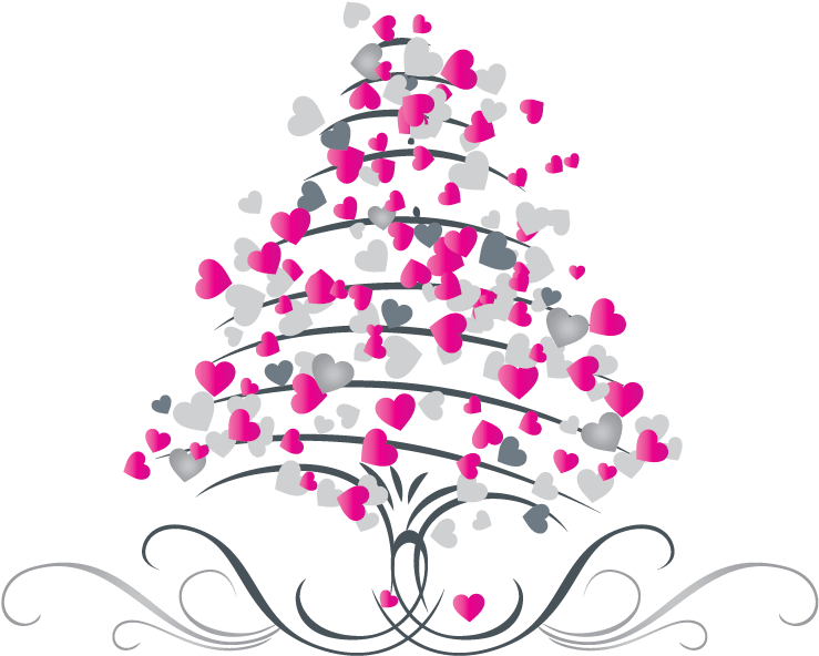 Love Tree Designs Png (781x666), Png Download