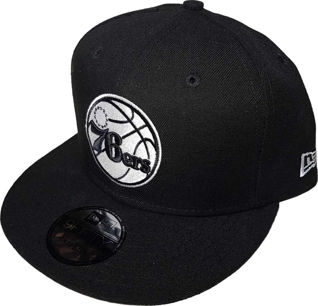 Philadelphia 76ers Black & White Snapback More Than - Baseball Cap (1024x985), Png Download