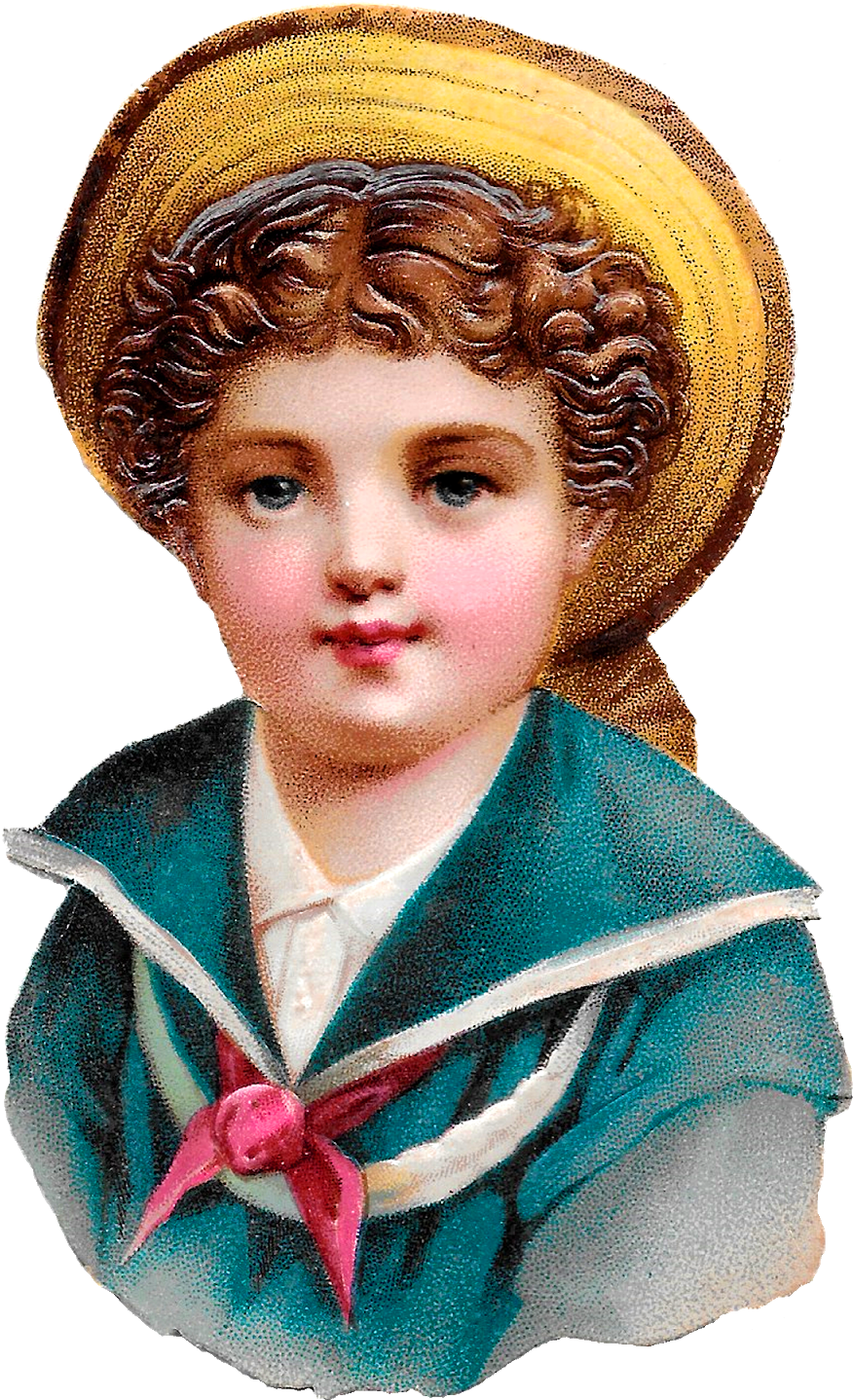 Victorian Sailor Boy Clipart Download - Child (1058x1600), Png Download