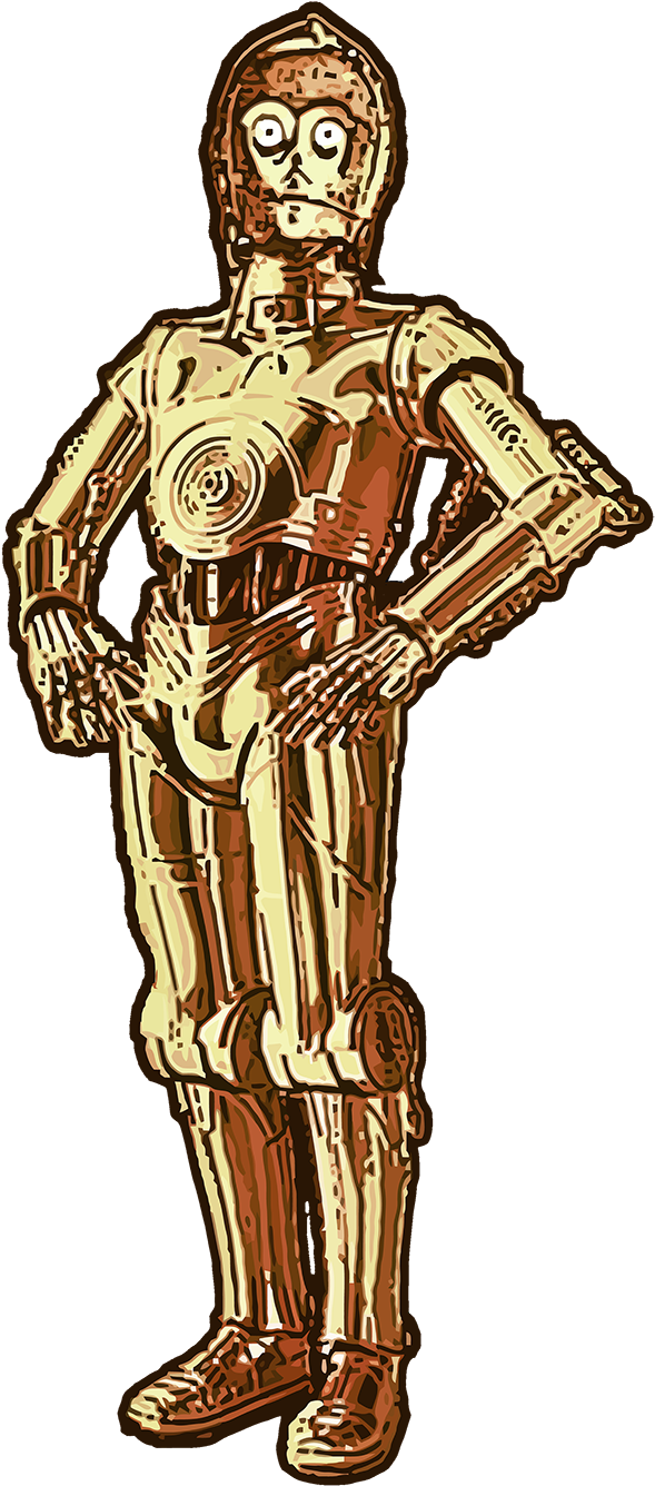 Load Image Into Gallery Viewer, C3po - Illustration (1500x1500), Png Download