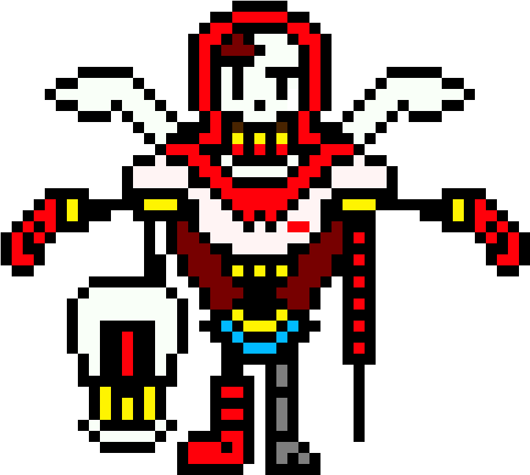 Papyrus Also Has A Pacifist Self Too - Sans And Papyrus Sprite (768x768), Png Download