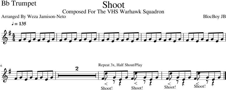 Shoot (bb Trumpet) (850x1100), Png Download