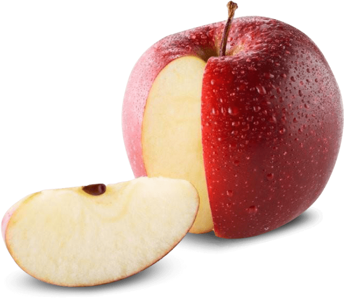 Free Png Red Apple Image Png - Apple With Slice Png (850x826), Png Download