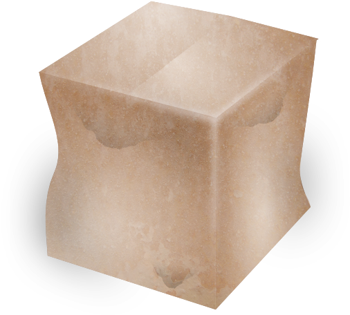 Small - Caixa De Papelão Molhada (600x558), Png Download