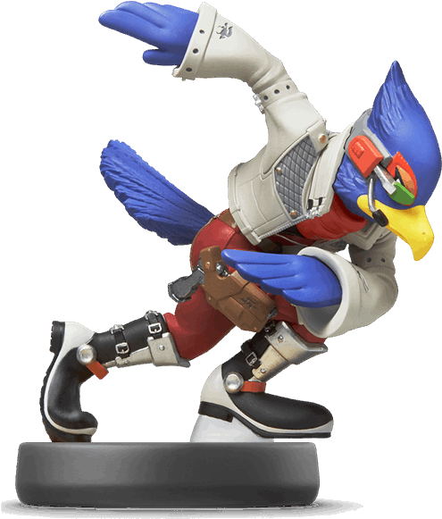 Nintendo Amiibo - Falco From Super Smash Bros (600x600), Png Download