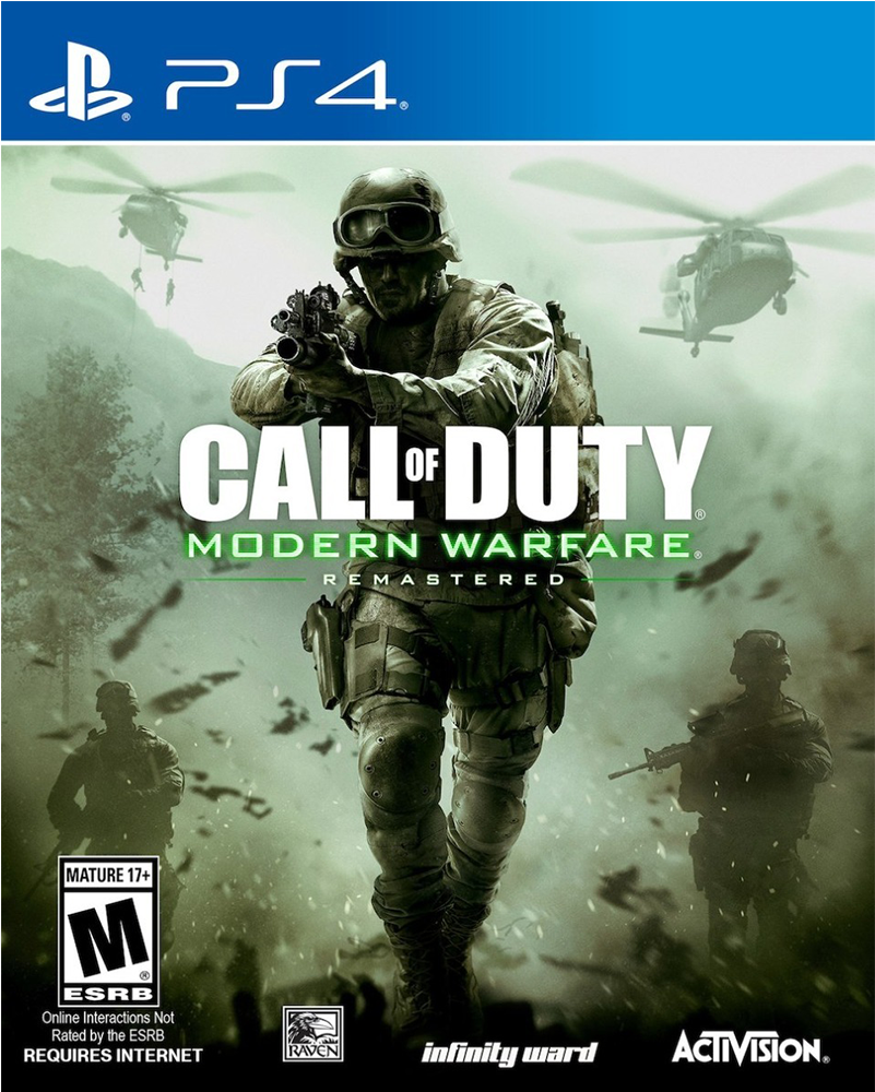 Call Of Duty Modern Warfare Remastered Playstation - Ps4 Game Call Of Duty (1000x1000), Png Download