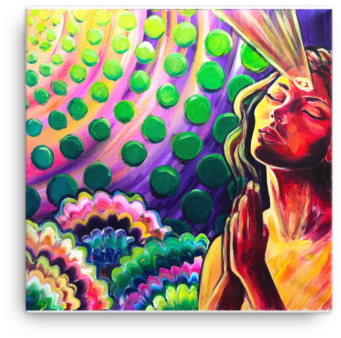 Thankful Prayer- Print On Canvas (1000x1000), Png Download