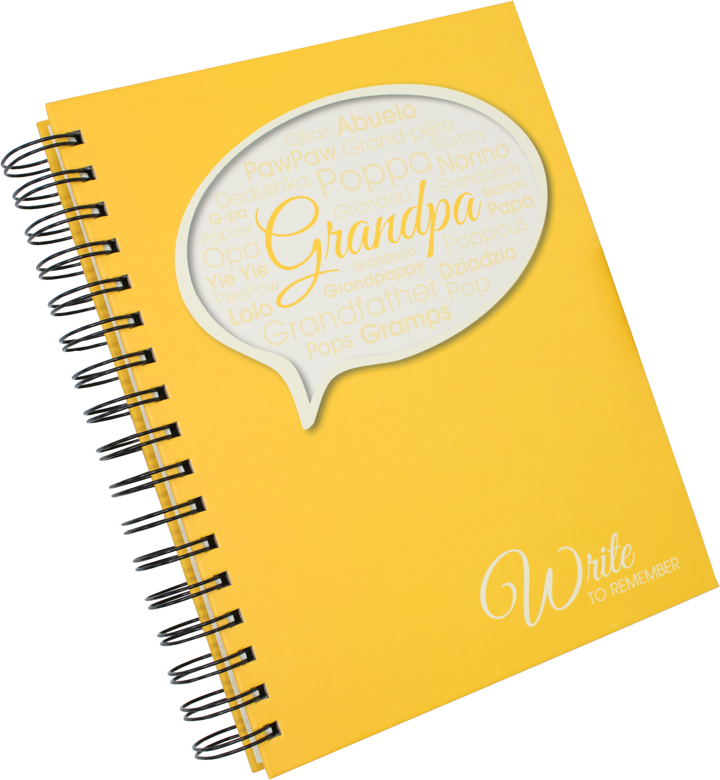 Write To Remember Grandpa Interview Journal - Sketch Pad (1736x1736), Png Download