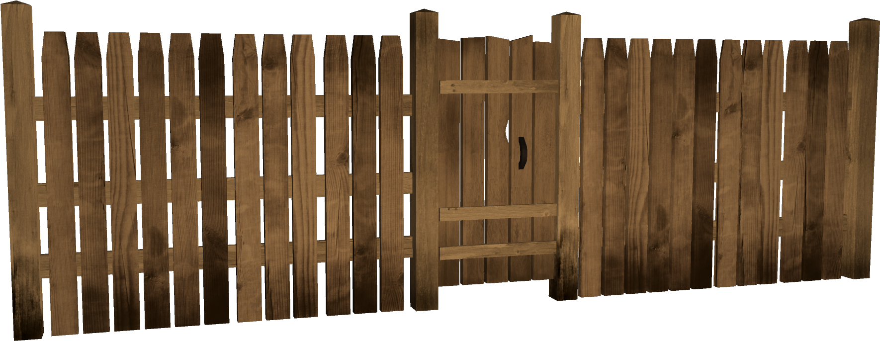 Wooden Fence Pack - Picket Fence (1920x1080), Png Download