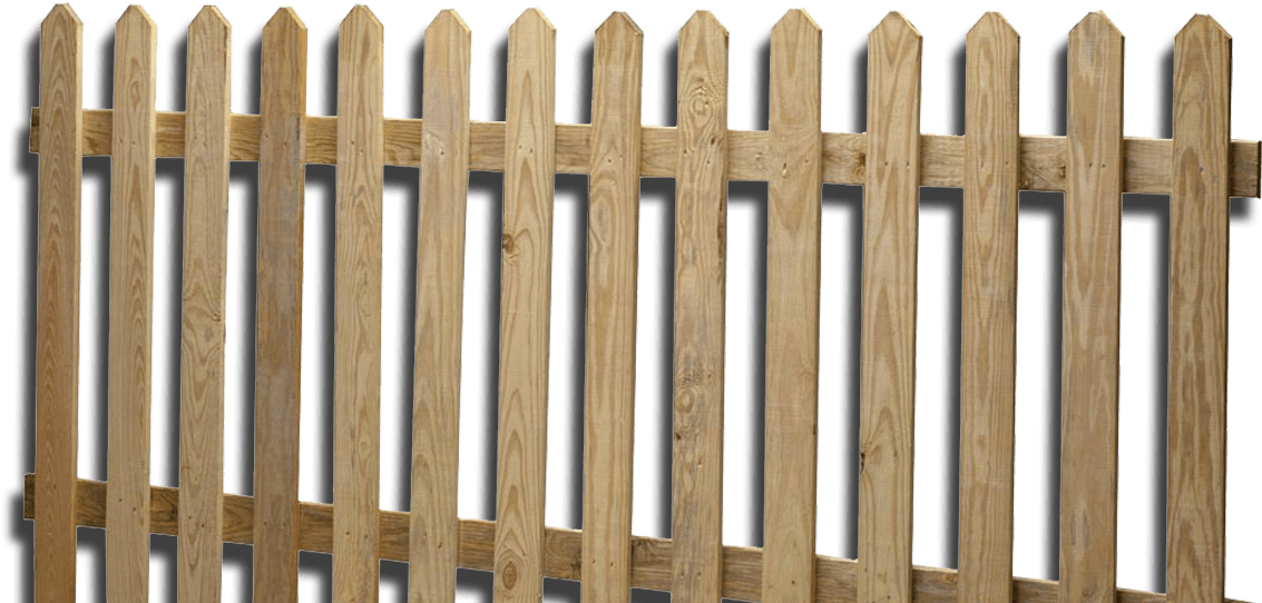 Fencing - Picket Fence (1920x660), Png Download
