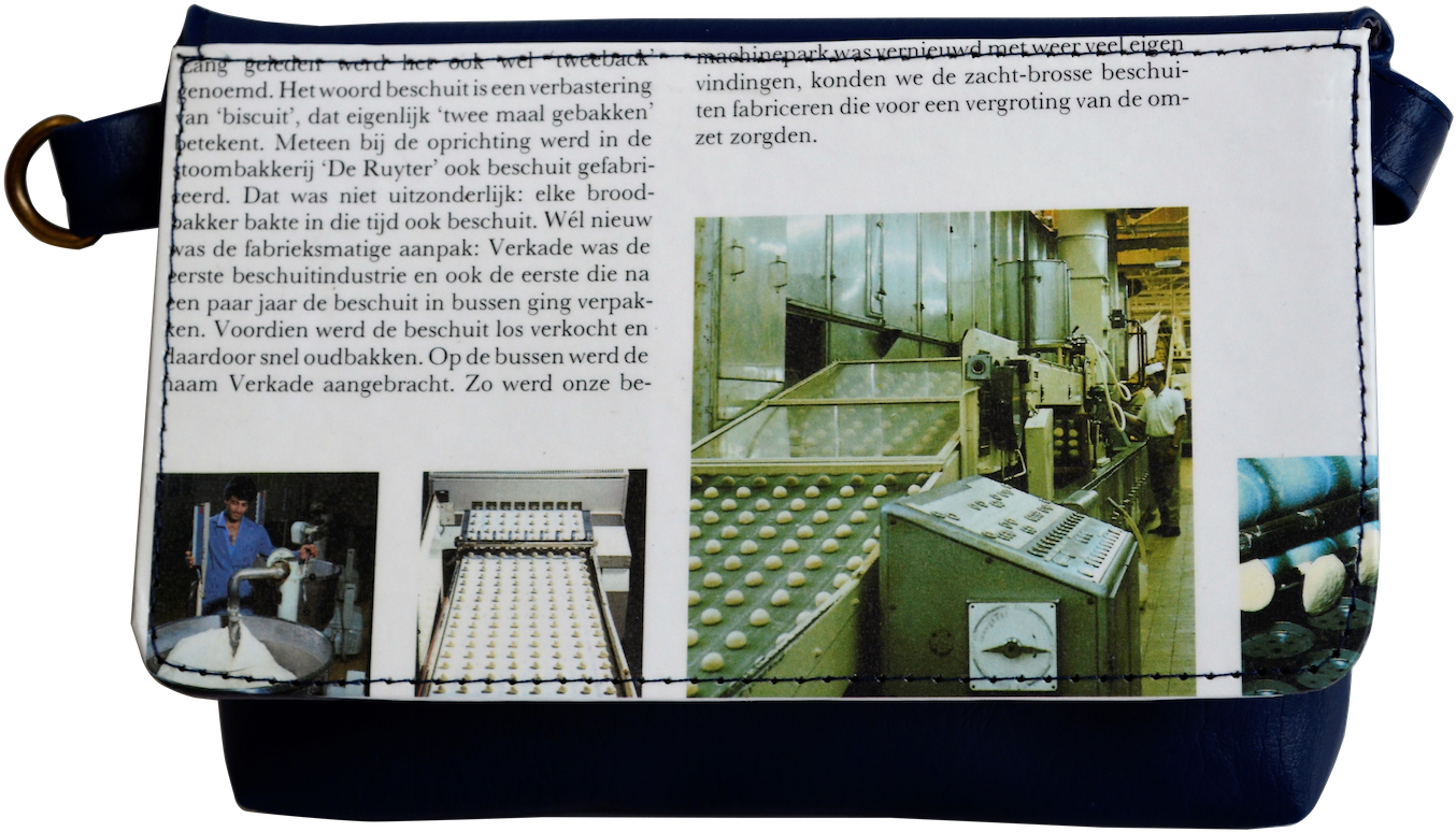 Verkade Biscuit Blue Vegan Fanny Pack - Messenger Bag (1478x979), Png Download