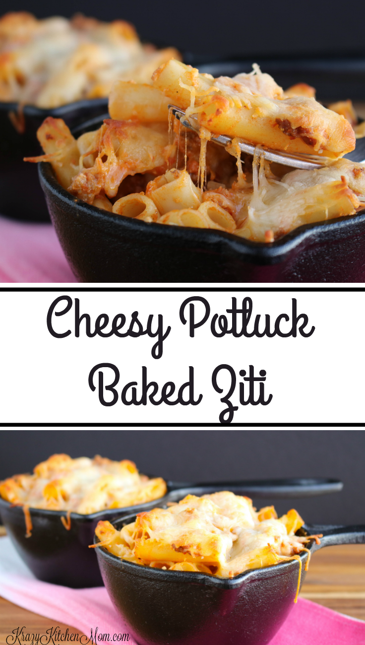 Make Cheesy Potluck Baked Ziti For Your Next Party - Beauty Box (736x1300), Png Download