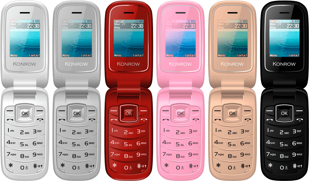 Image Mobile K-flip Couleurs - Konrow K Flip (1024x724), Png Download