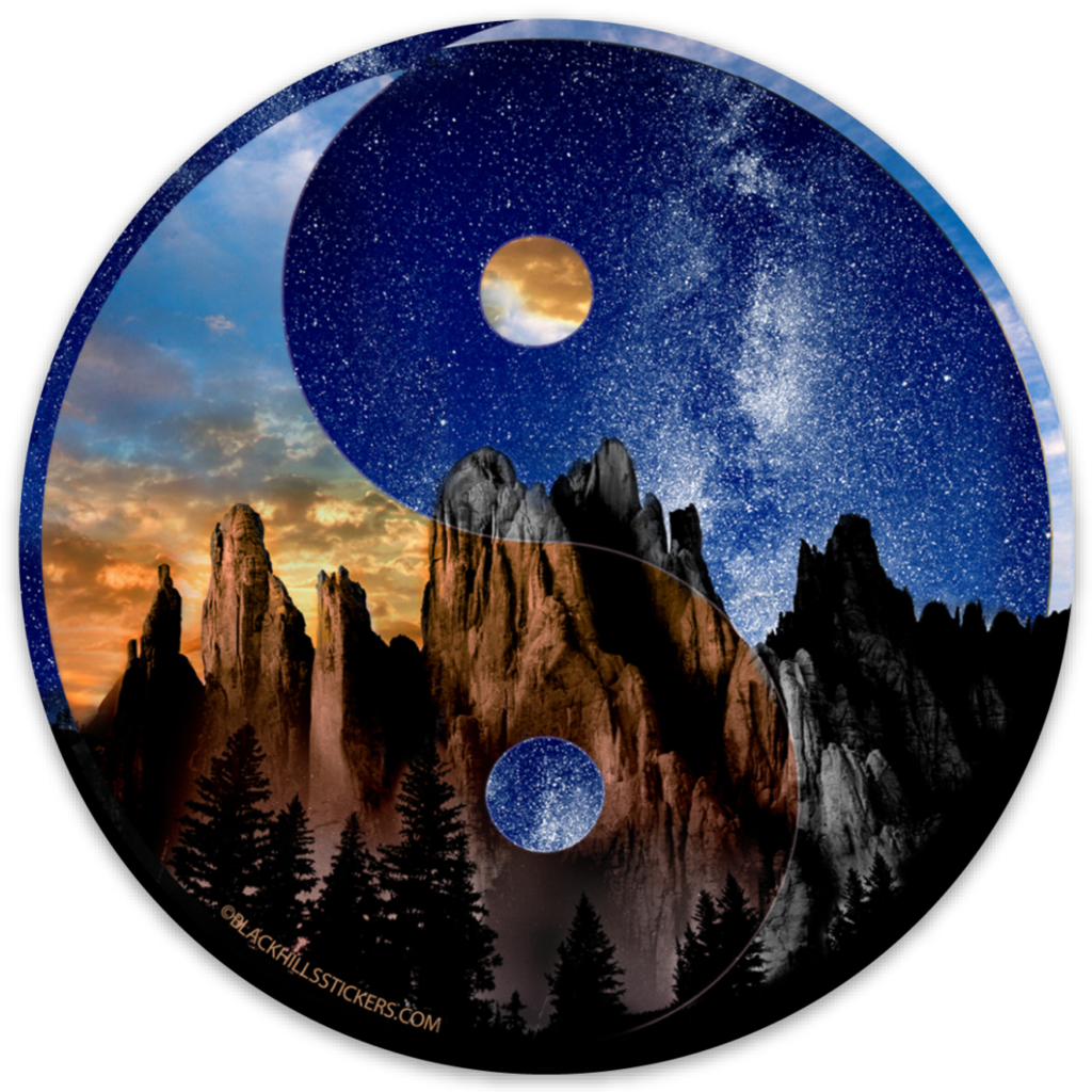 Yin Yang Sticker - Cathedral Spires (1024x1024), Png Download