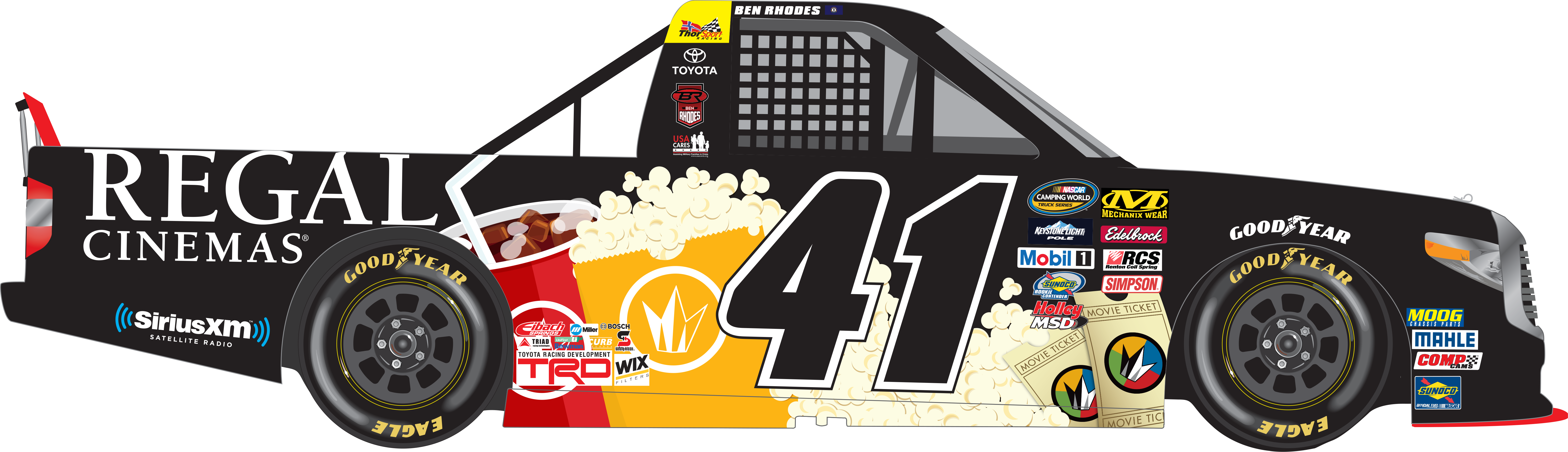 Ben Rhodes Partners With Regal Cinemas For Bristol - Ben Rhodes 41 (6553x1890), Png Download