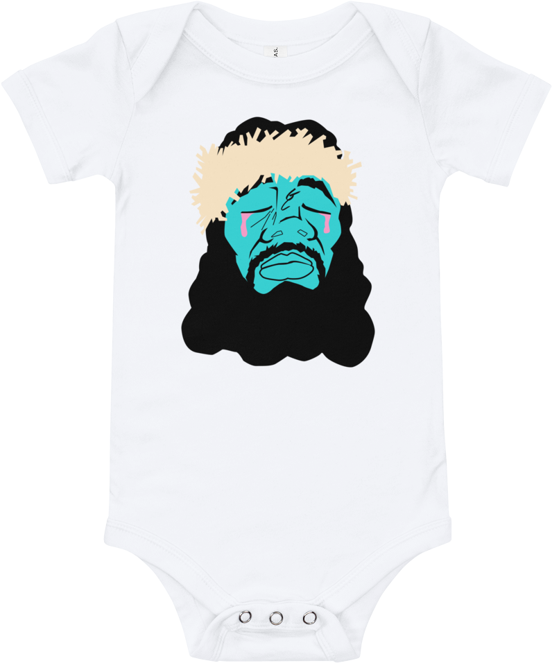 “big Jesus” Baby Onesie - French Bulldog (1000x1000), Png Download