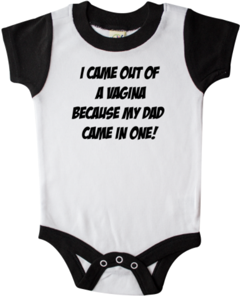 Offensive Baby Onesies - Offensive Baby Onesies Dad Cunt (600x600), Png Download