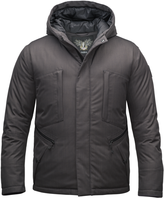Holt Men's Hooded Hip Length Jacket - Nobis Holt (682x1024), Png Download