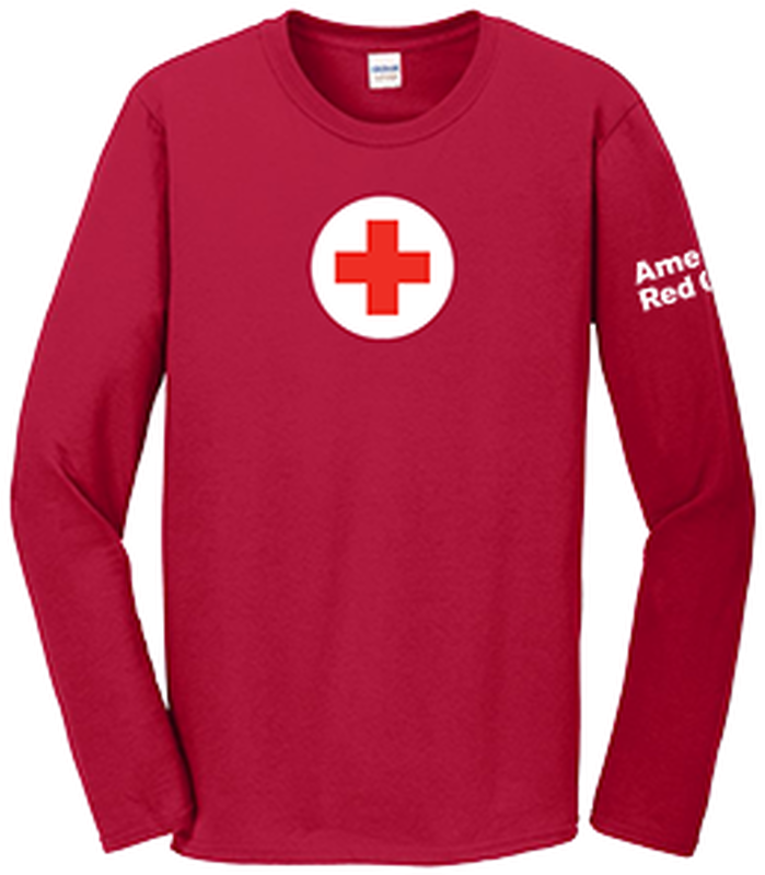 100% Cotton Classic Long Sleeve T Shirt With American - Long-sleeved T-shirt (1350x1350), Png Download