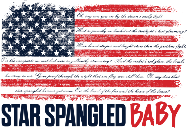 Star Spangled Baby - Flag Of The United States (1060x763), Png Download