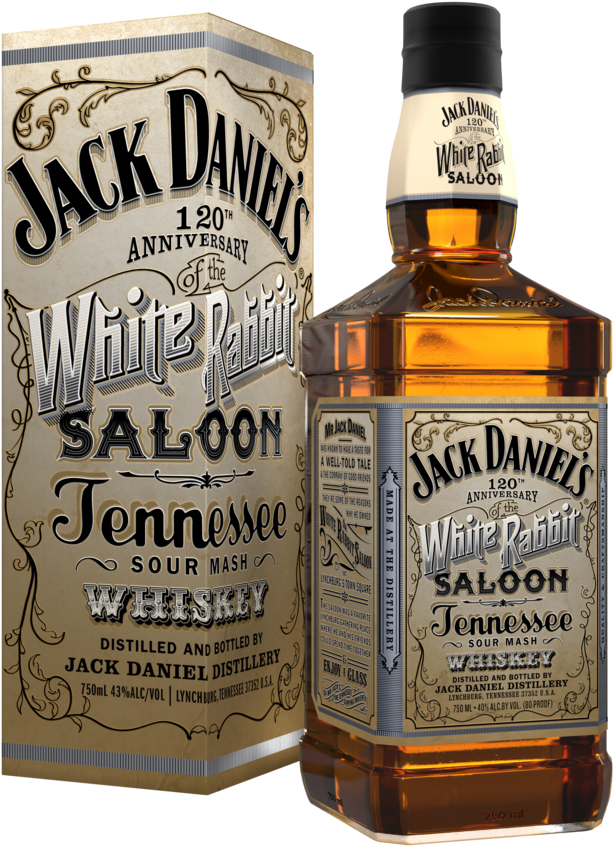 Jack Daniels White Rabbit Saloon Bottle - Jack Daniels White Rabbit (683x1024), Png Download