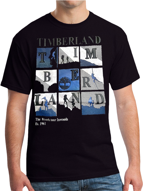 T-shirt Timberland - Tshirt Template Navy Blue (513x655), Png Download