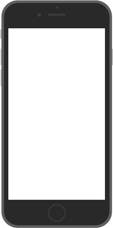 Iphone-black - Blank Iphone No Background (400x770), Png Download