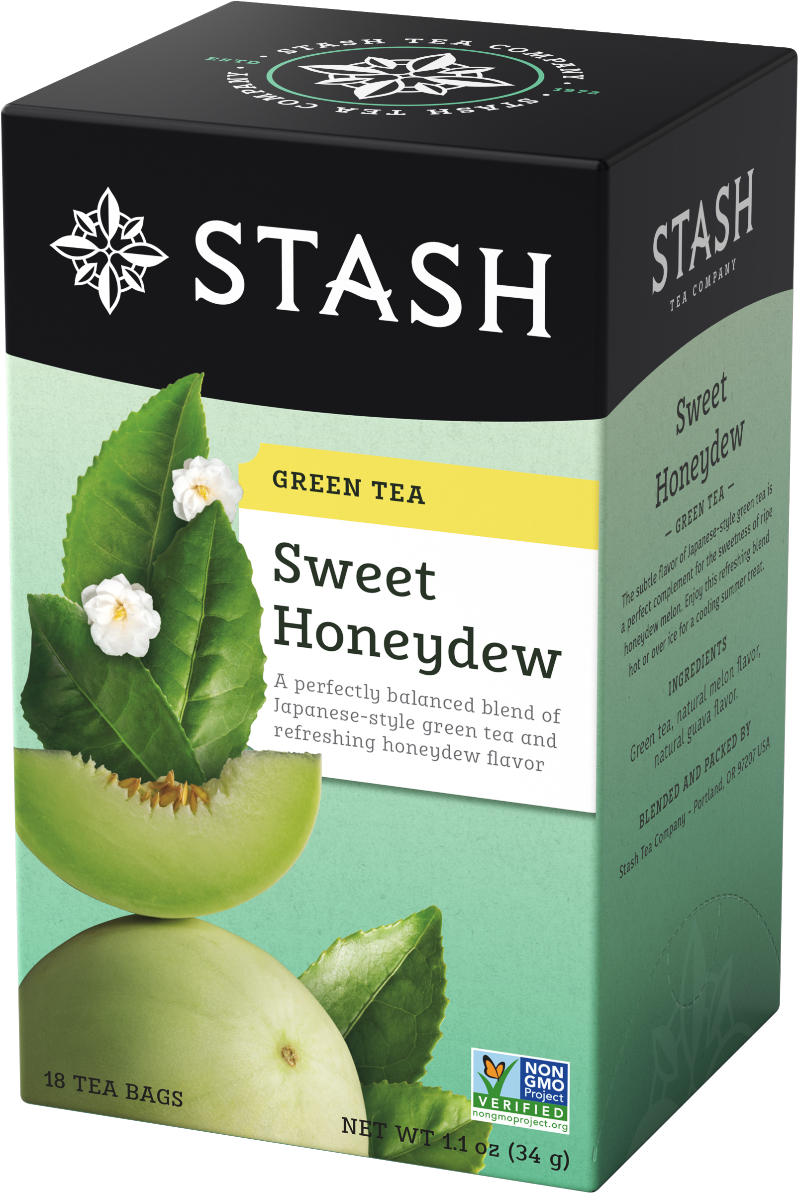 Sweet Honeydew Green Tea - Stash Tea Ginger (1683x2475), Png Download