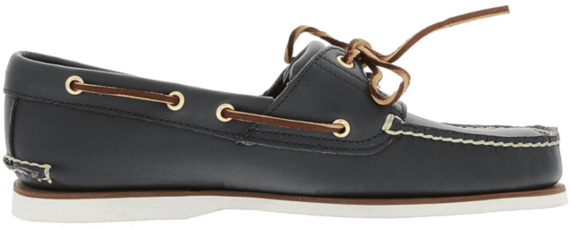 Timberland Men's Classic 2-eye Boat Shoe, Navy Smooth, - Suede (640x640), Png Download