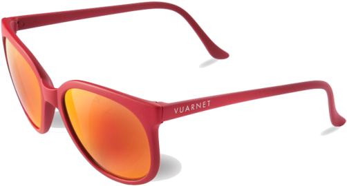 Vuarnet 02 - Matte Red - Sunglasses (600x600), Png Download