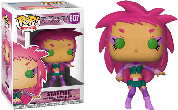 The Night Begins To Shine - Teen Titans Go Star Fire Toy (600x600), Png Download