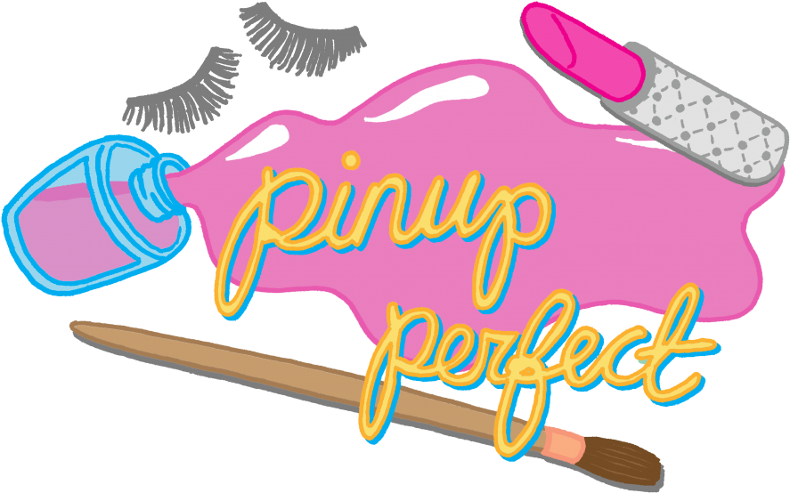 Pin-up Perfect - Calligraphy (982x570), Png Download