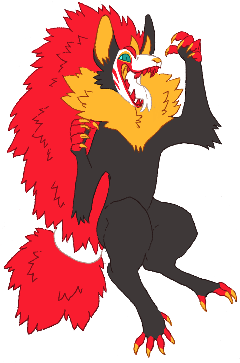 Zoroark Redesign - Cartoon (793x1200), Png Download