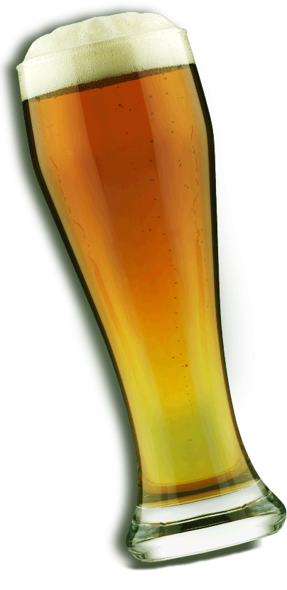 Beer Glass Whiteys Liquors - Wheat Beer (404x831), Png Download