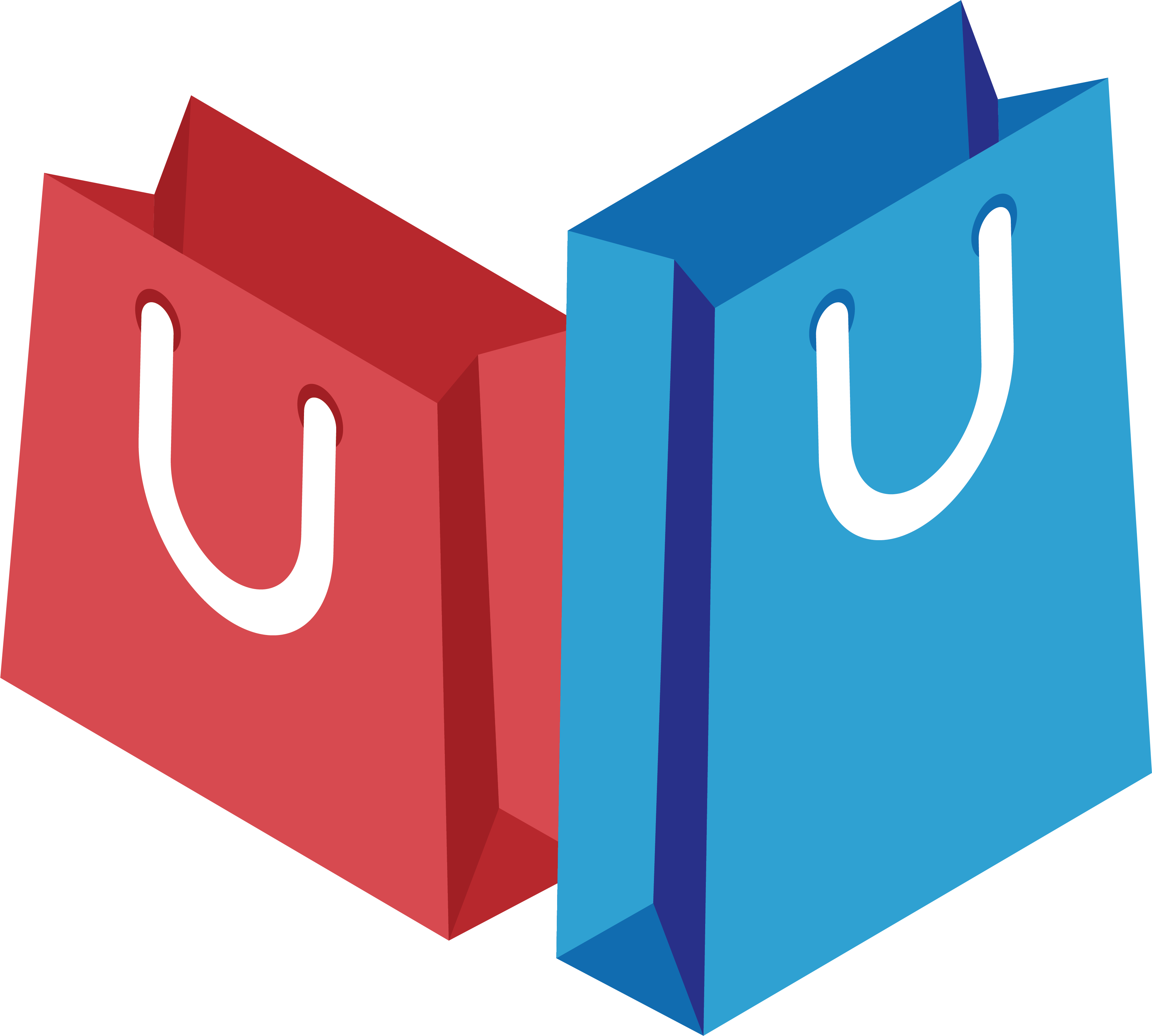 Handbag Bag Two Transprent - Bolsas De Compra Logo (3509x3157), Png Download