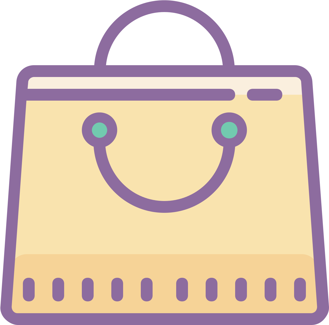 Grocery Bag Icon Png - Icon Bag Pink Png (1600x1600), Png Download
