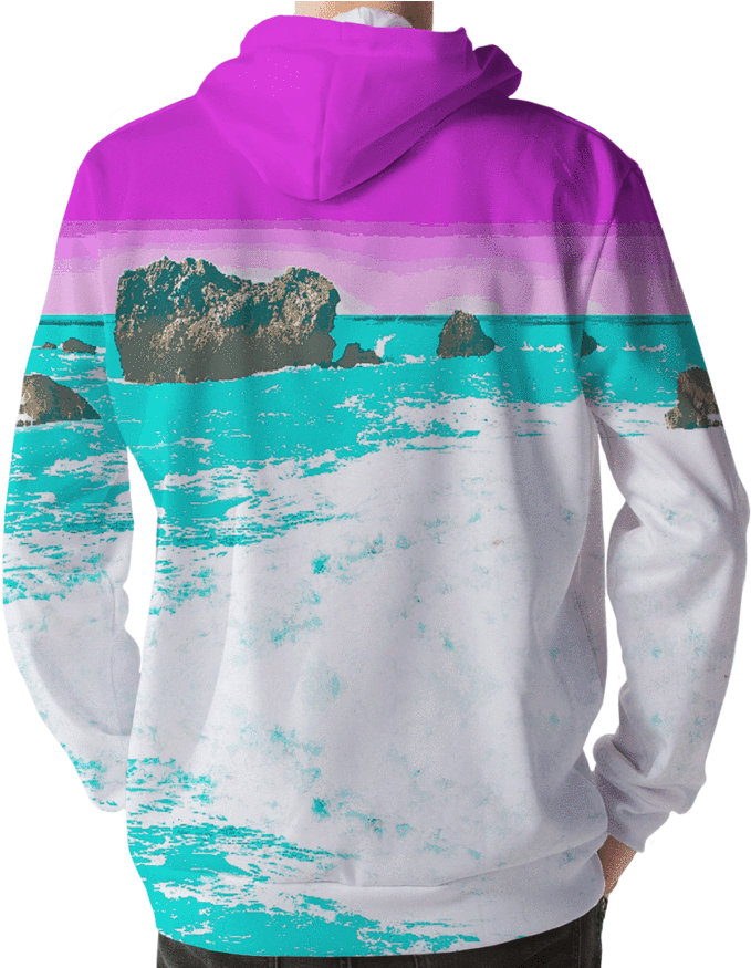 All Over Print Hoodie - Hoodie (700x874), Png Download