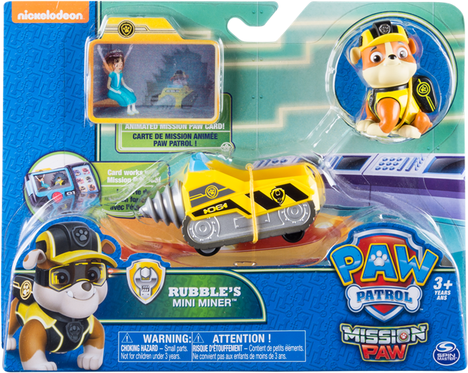 Paw Patrol Özel Görev Araçları - Paw Patrol Mission Paw Rubble (700x700), Png Download