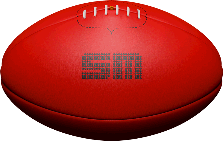 Footy Live - Australian Football Drawing (768x768), Png Download