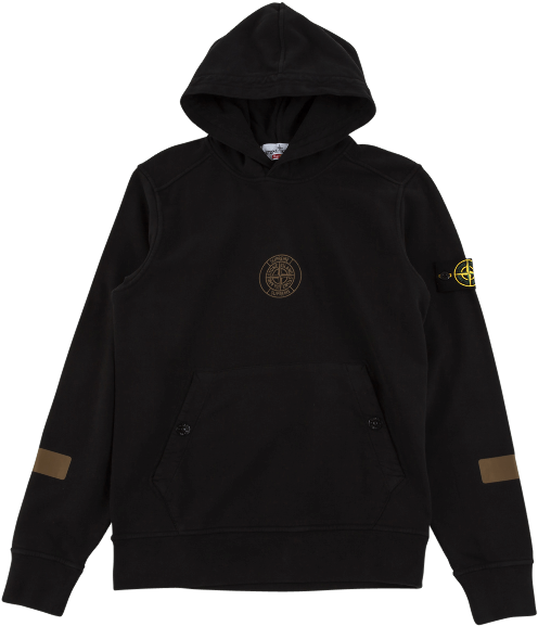 Stone Island Hooded Sweatshirt Fw Su - Fendi Box Logo Hoodie (1000x600), Png Download