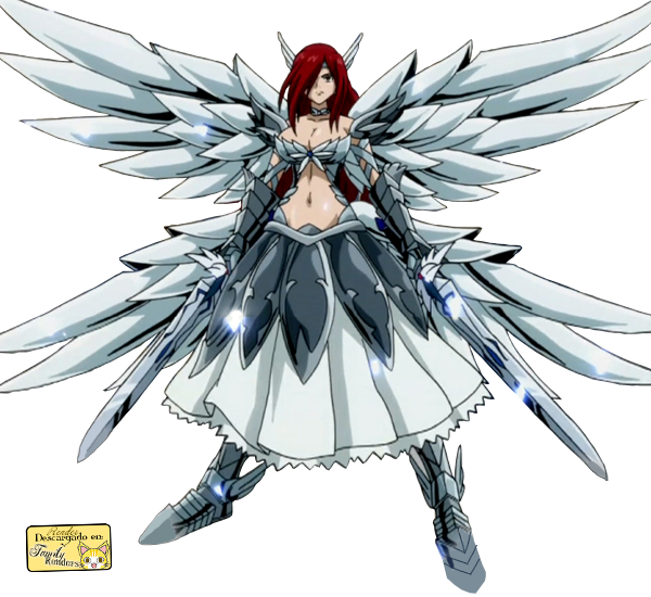 Erza Fairy Tale Characters Anime (600x550), Png Download