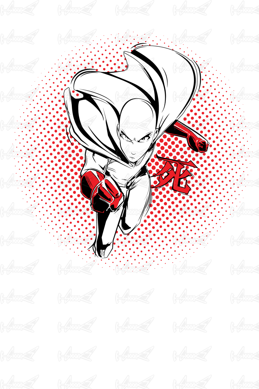 Saitama - Illustration (900x1350), Png Download